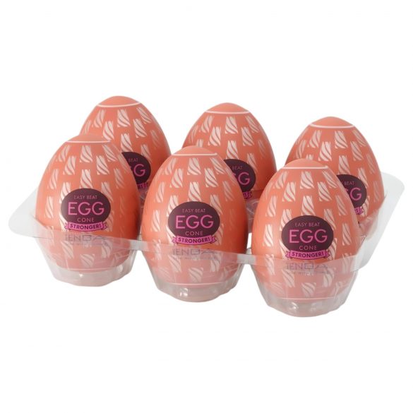 TENGA Egg Cone Stronger - jajčna masažna naprava (6 kosov)