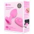 b-vibe heart - polnilni, daljinski analni vibrator (roza)