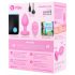 b-vibe heart - polnilni, daljinski analni vibrator (roza)