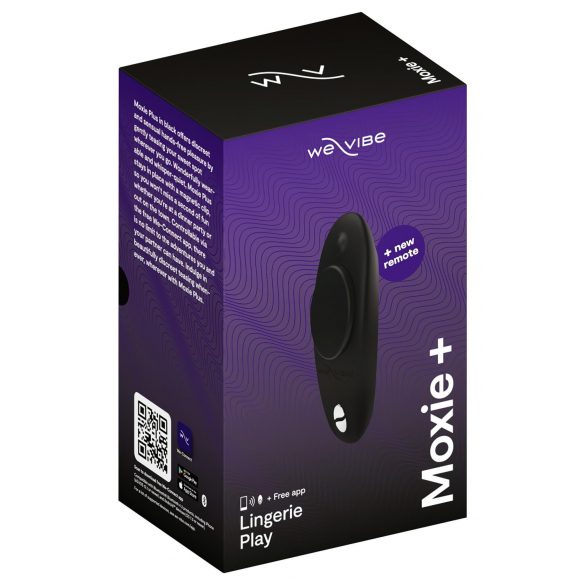 We-Vibe Moxie+ - brezžični, pametni vibrator za klitoris (črna)