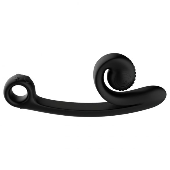 Snail Vibe Curve - 2-v-1 klitorisalni vibrator (črna)