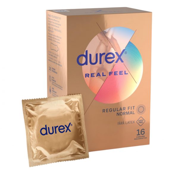 Durex Real Feel - lateksu ne vsebuje kondomov (16 kosov)