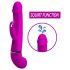 Pretty Love Henry - akumulatorski vibrator z ročajem za klitoris, ki šprica (roza)