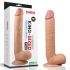 Lovetoy King-Sized - prisesek z vakuumskim držalom, realistični dildo s modo - 25 cm (naraven)