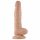 Lovetoy Real Extreme - pripenjalni, testisni dildo - 21 cm (naravni)