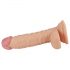 Lovetoy Real Extreme - dildo z osnovo in moda za G-točko - 19 cm (naravno)