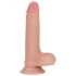 Lovetoy Nature Cock - dvoplastni realistični dildo - 18 cm (naravna barva)