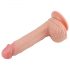 Lovetoy Nature Cock - realistični dildo z vakuumskim dnom - 21 cm (kožni)