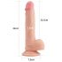 Lovetoy Nature Cock - realistični dildo z vakuumskim dnom - 21 cm (kožni)