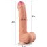 Lovetoy Nature Cock - dvoplastni realistični dildo - 28 cm (naravni)