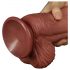 Lovetoy Nature Cock - dvoslojni dildo - 26 cm (naravni)