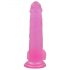 Lovetoy Jelly Studs - realistični dildo s podstavkom - 20 cm (roza)