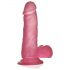 Lovetoy Jelly Studs - realistični dildo s podstavkom - 15 cm (roza)