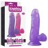 Lovetoy Žele Dildo - 15cm (vijoličen)