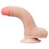 Lovetoy Sliding-Skin - dvoslojni dildo - 18 cm (naravni)