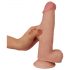 Lovetoy Sliding-Skin - dvoslojni dildo - 21 cm (naravni)