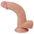 Lovetoy Sliding-Skin - dvoslojni dildo - 21 cm (naravni)