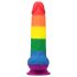 Lovetoy Prider - realistični dildo z modi - 20 cm (mavrica)