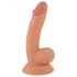 Mr. Rude - pripenjalni dildo s testisi - 18 cm (naravni)