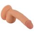 Mr. Rude - pripenjalni dildo s testisi - 18 cm (naravni)