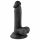 Mr. Rude - pripenjalni dildo za testise - 17 cm (črn)