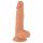 Gospod Nesramni - dildo s priseskom in modi - 19 cm (naravna barva)