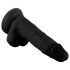 Mr. Rude - pripenjalni dildo za testise - 19 cm (črn)