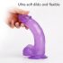 Tracy's Dog Jelly 8 - pripenjalni dildo za testise (vijolična)