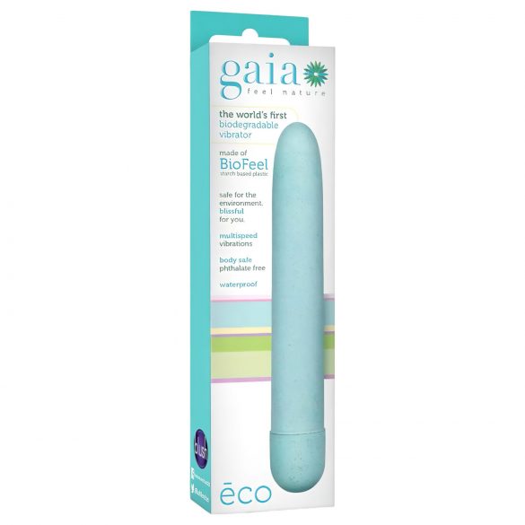 Gaia Eco L - okolju prijazen vibrator s palicami (modri) - velik