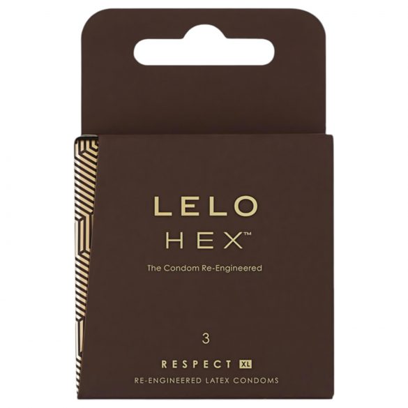 LELO Hex Respect XL - luksuzni kondom (3 kosi)