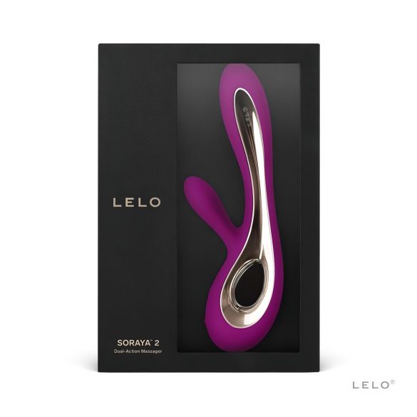 LELO Soraya 2 - vodoodporni vibrator s klitoralnim stimulatorjem (vijoličen)