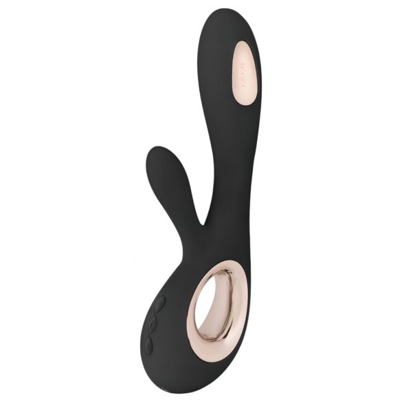 LELO Soraya Wave - brezžični vibrator z zibajočimi se rokami (črn)