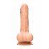 RealRock Dong 7 - realistični dildo s testisi (17 cm) - naravni