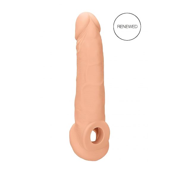 RealRock Penis Sleeve 9 - ovoj za penis (21,5 cm) - naravni