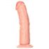 RealRock - realistični dildo z vakuumskim držalom - 15,5 cm (naravni videz)