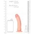 RealRock - realistični dildo z vakuumskim držalom - 15,5 cm (naravni videz)