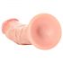 RealRock - realistični dildo z vakuumskim držalom - 15,5 cm (naravni videz)