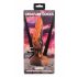 Creature Cocks Ravager - teksturiran silikonski dildo - 20 cm (oranžna)