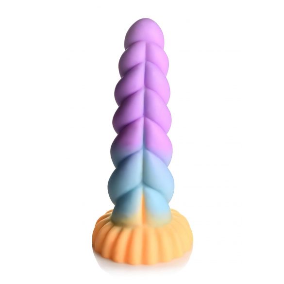 Creature Cocks Mystique - dild Unicorn - 21 cm (vijolično-rumen)