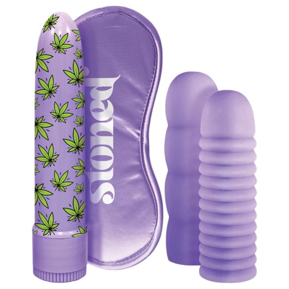 Stoner Bonga Bunga - komplet vibratorjev za drog (4 deli) - vijolična