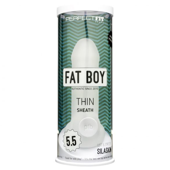 Fat Boy Thin - rokav za penis (15 cm) - mlečno bel