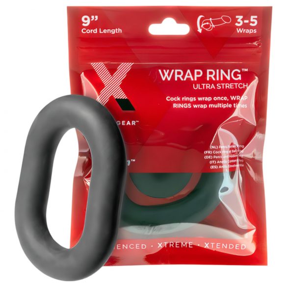 Perfect Fit Ultra Wrap 9 - debel obroč za penis - črna (22 cm)