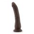 Dr. Skin 8,5 - pripenjalni realistični dildo - rjav (20,5 cm)