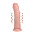 REALROCK - vibracijski dildo s priseskom - naraven (20,5 cm)