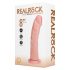 REALROCK - vibracijski dildo s priseskom - naraven (20,5 cm)