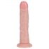 REALROCK - vibracijski dildo s priseskom - naraven (20,5 cm)