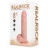 REALROCK - naravni vibrirajoči dildo s priseskom (20,5cm)