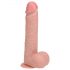 REALROCK - naravni vibrirajoči dildo s priseskom (20,5cm)