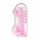 REALROCK - prozoren realističen dildo - roza (22cm)