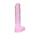 REALROCK - prozoren realističen dildo - roza (22cm)